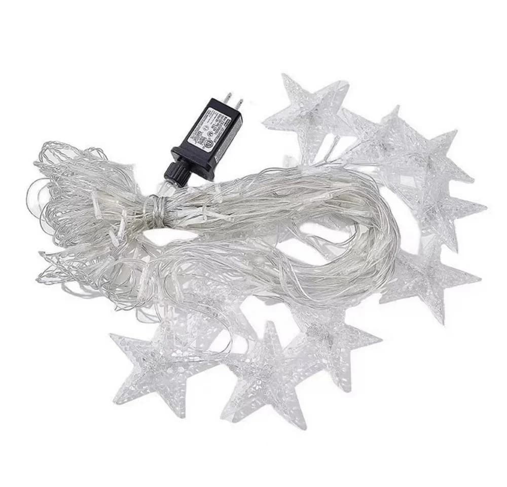 VIVIHEYDAY LED-Lichtervorhang Sterne LED Lichterkette 8 Beleuchtungsmodi - Bild 5