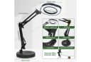 VIVIHEYDAY Lupenlampe 10X LED mit Klemme & Standfuß, 5 Farbmodi dimmbar Bild 1