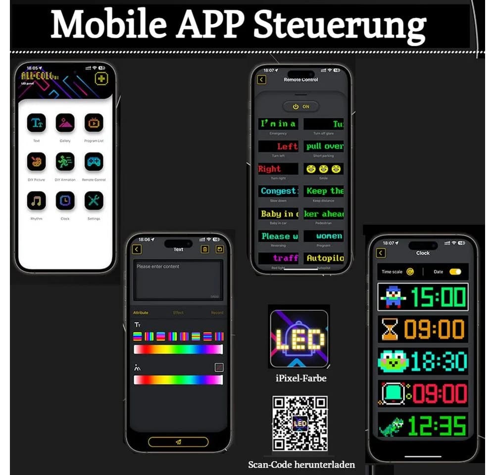 VIVIHEYDAY LED Nachtlicht Devil Eyes Light - Programmierbar RGB Bluetooth App - Bild 3