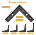 JOYOLEDER Möbelfuß Metall Schwarz 8 Stück Bild 1