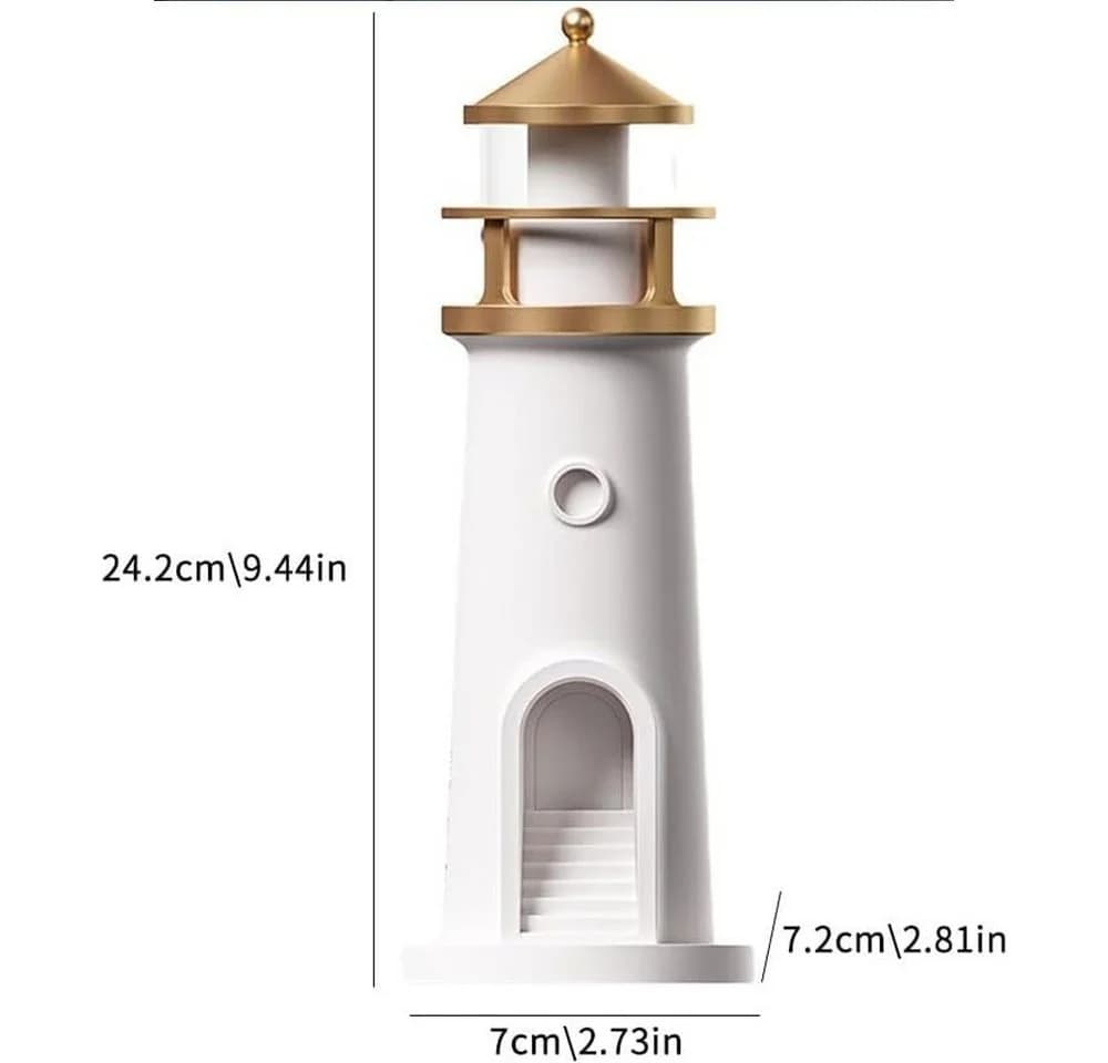 VIVIHEYDAY LED Leuchtturm Nachtlicht mit Fernbedienung & Bluetooth - Bild 3