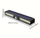 VIVIHEYDAY LED Solarleuchte mit Bewegungsmelder Schwarz IP65 Bild 3