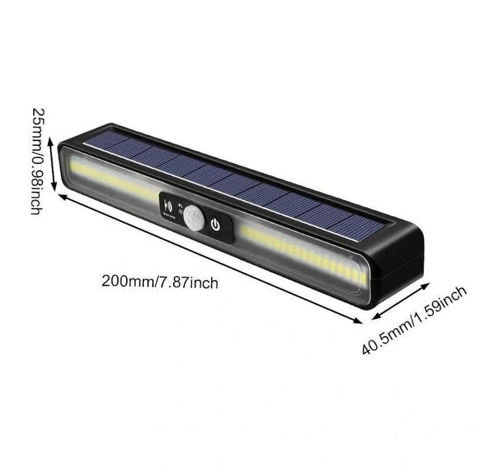 VIVIHEYDAY LED Solarleuchte mit Bewegungsmelder Schwarz IP65 - Bild 3