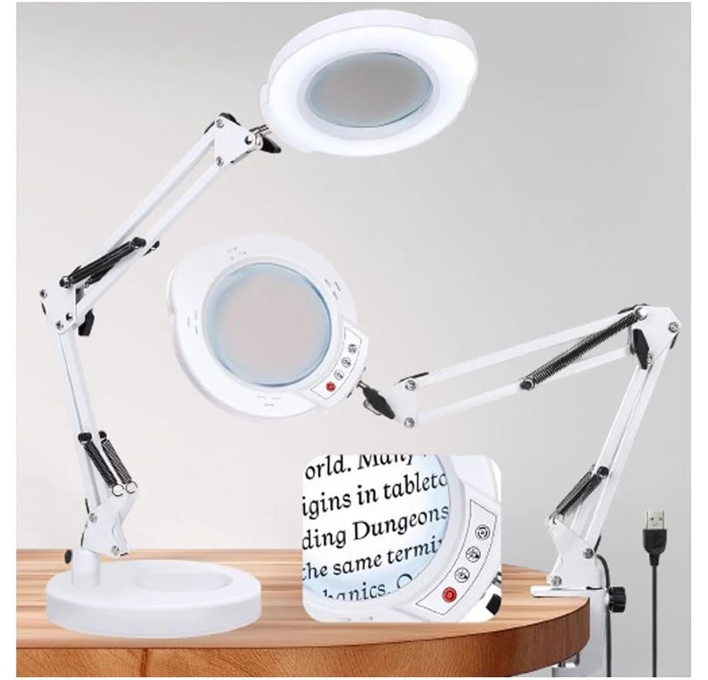 VIVIHEYDAY Lupenlampe 10X LED mit Licht und Ständer - Bild 2