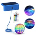 VIVIHEYDAY LED Solarleuchte Unterwasser IP68 wasserdicht mit Fernbedienung Bild 2