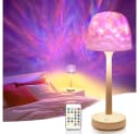 VIVIHEYDAY LED Tischleuchte Wasserwellen Nachttischlampe Bild 2