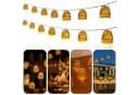 VIVIHEYDAY LED-Lichterkette Lampion Lichterkette Batteriebetrieben 15 Lampion LEDs Timer-Funktion Bild 2