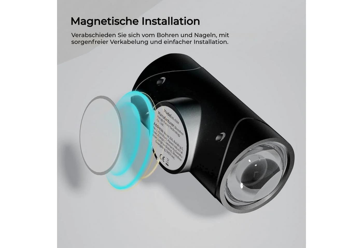 VIVIHEYDAY LED Wandleuchte Bewegungsmelder USB Akku 7 Farben - Bild 5