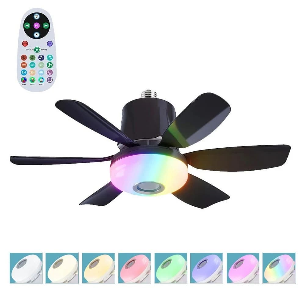 VIVIHEYDAY Deckenventilator mit LED-Licht und Bluetooth-Lautsprecher - Bild 2