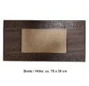 Ekershop Fußmatte Türmatte Schmutzfangmatte PVC Modern Schwarz/Silber Bild 1