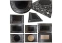 Ekershop Fußmatte Türmatte Schmutzfangmatte PVC Modern Silber/Schwarz Bild 2