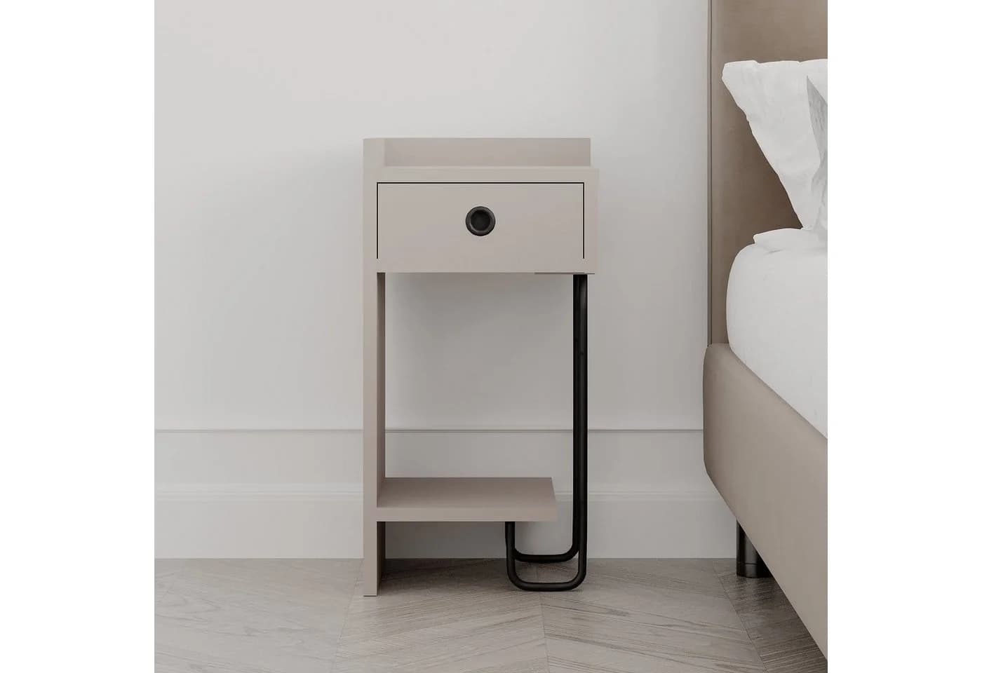 Decortie Nachttisch Sirius Beige - Bild 3