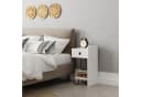 Decortie Nachttisch Sirius Weiß Holzwerkstoff Modern Bild 2