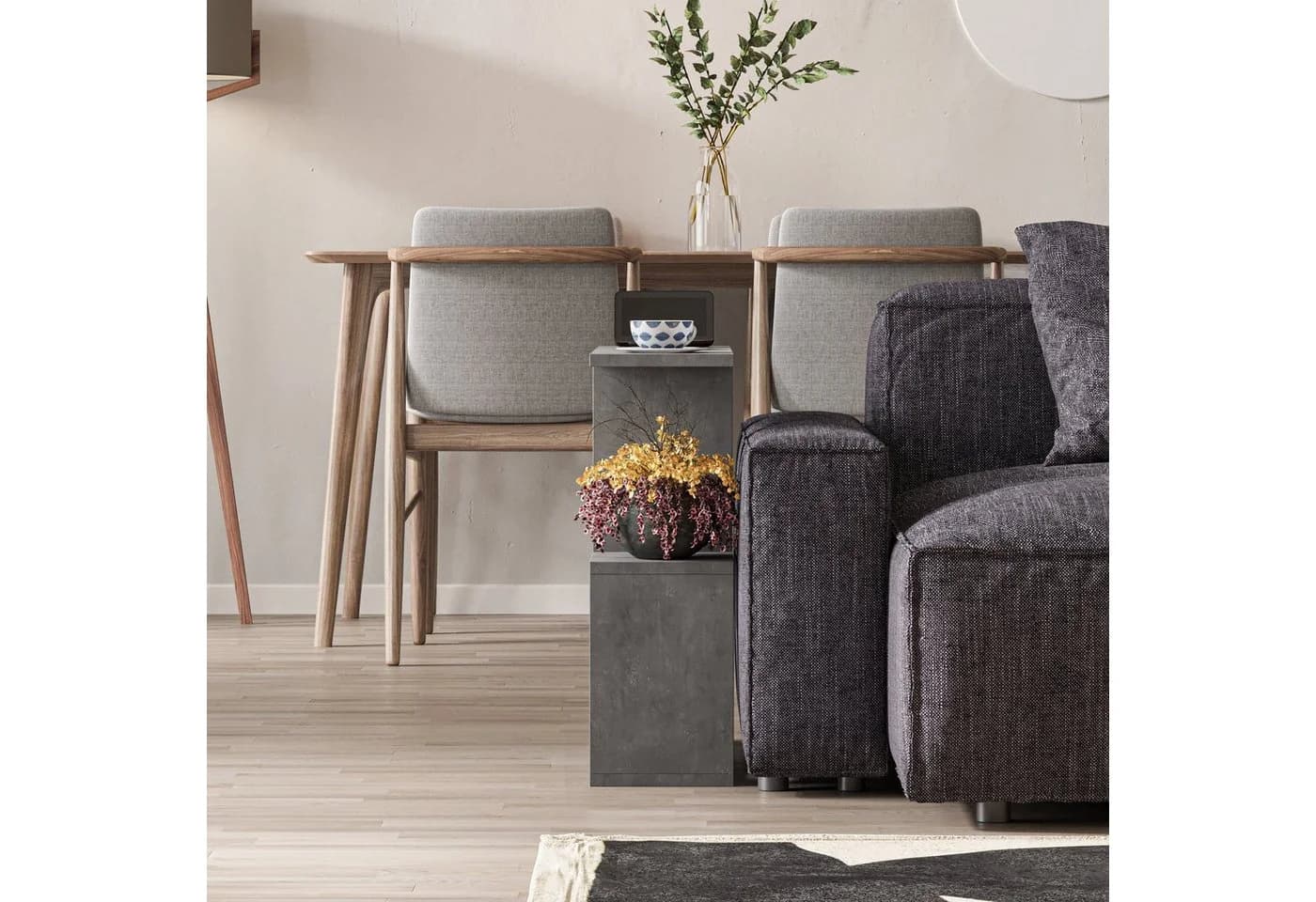 Decortie Beistelltisch Homemania Modern Retro Grau - Bild 3