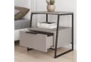 Decortie Nachttisch Pal mit Schubladen und Regal Braun Bild 1