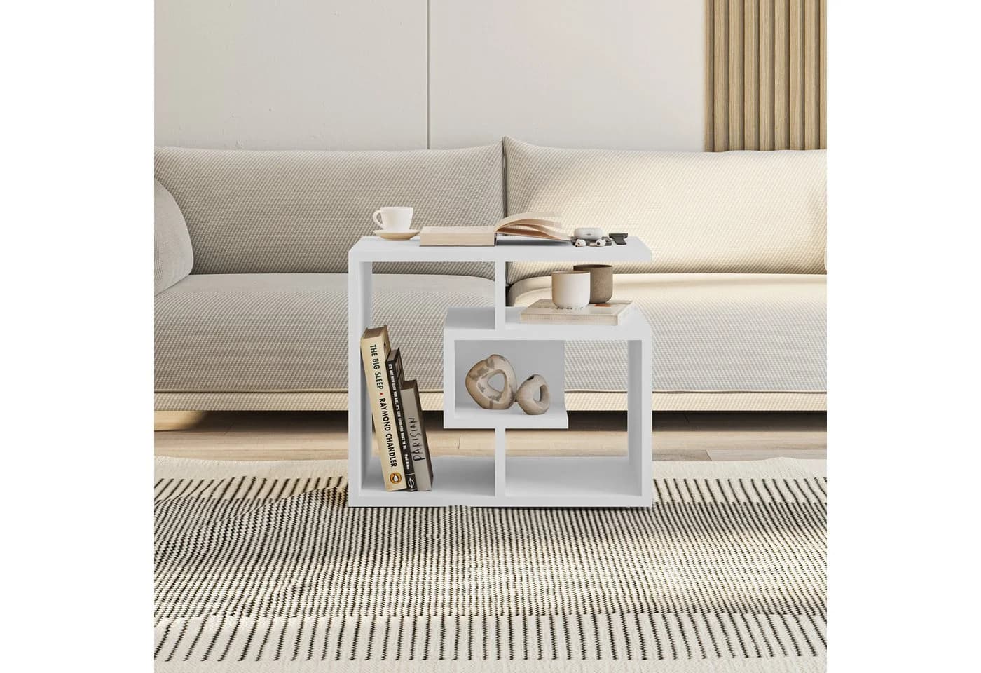 Couchtisch Labirent Weiß Holz Modern - Bild 2