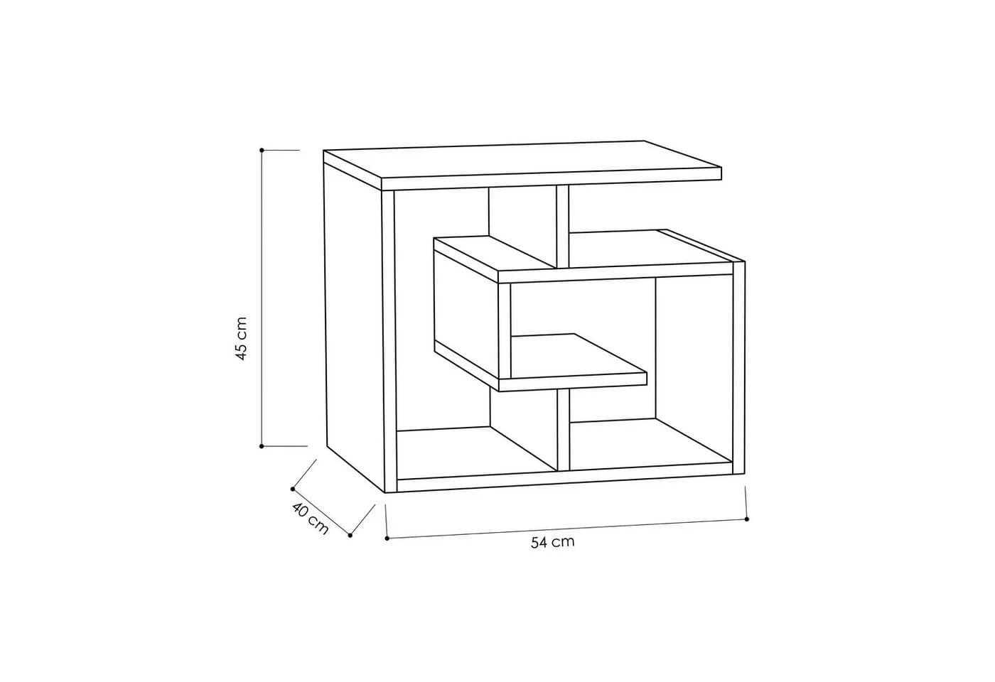 Couchtisch Labirent Weiß Holz Modern - Bild 3