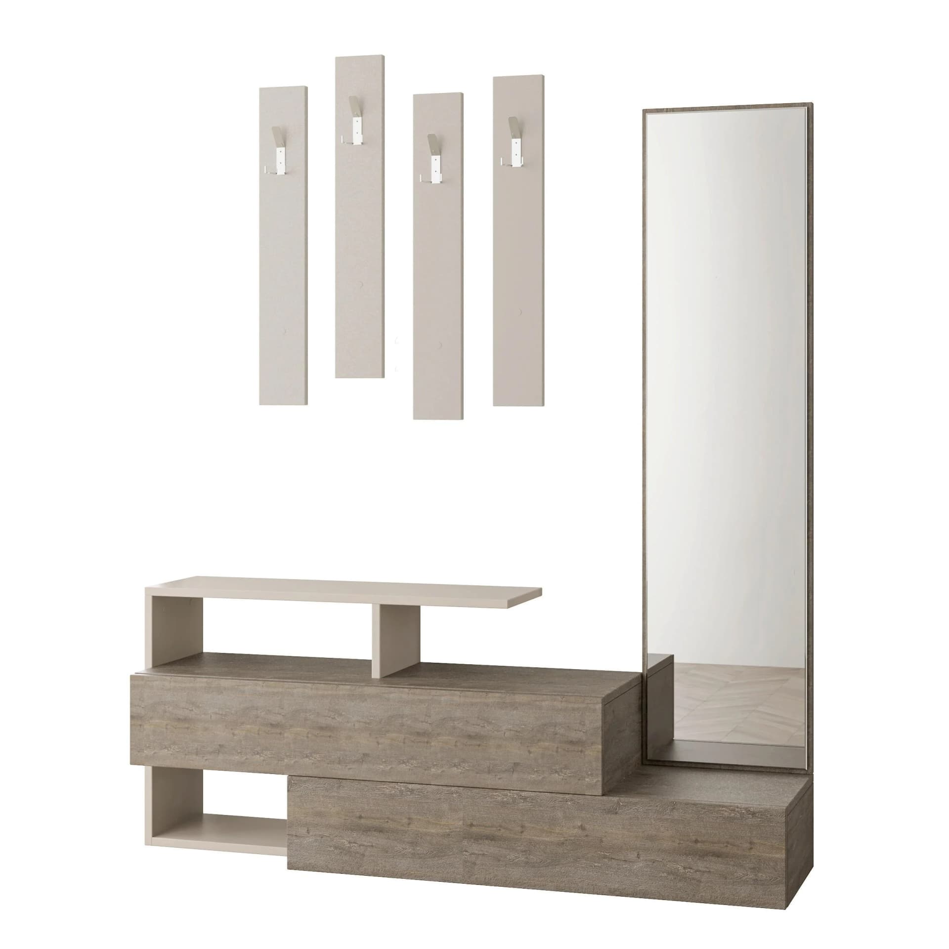 Garderobe Ramda Mokka Holz