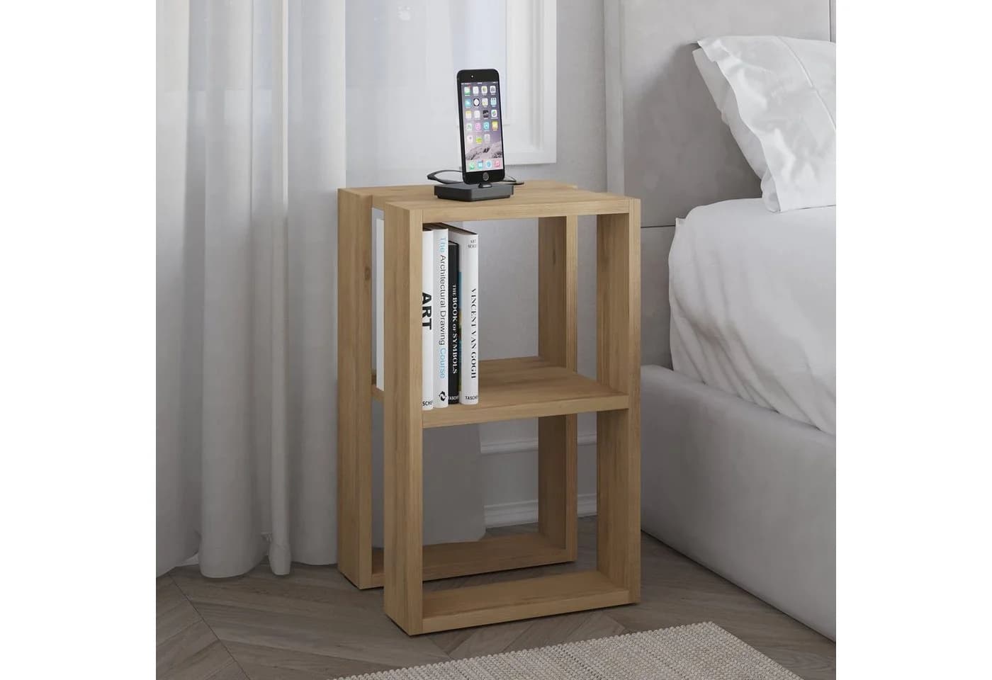 Decortie Nachttisch Lonie Modern Beige - Bild 2