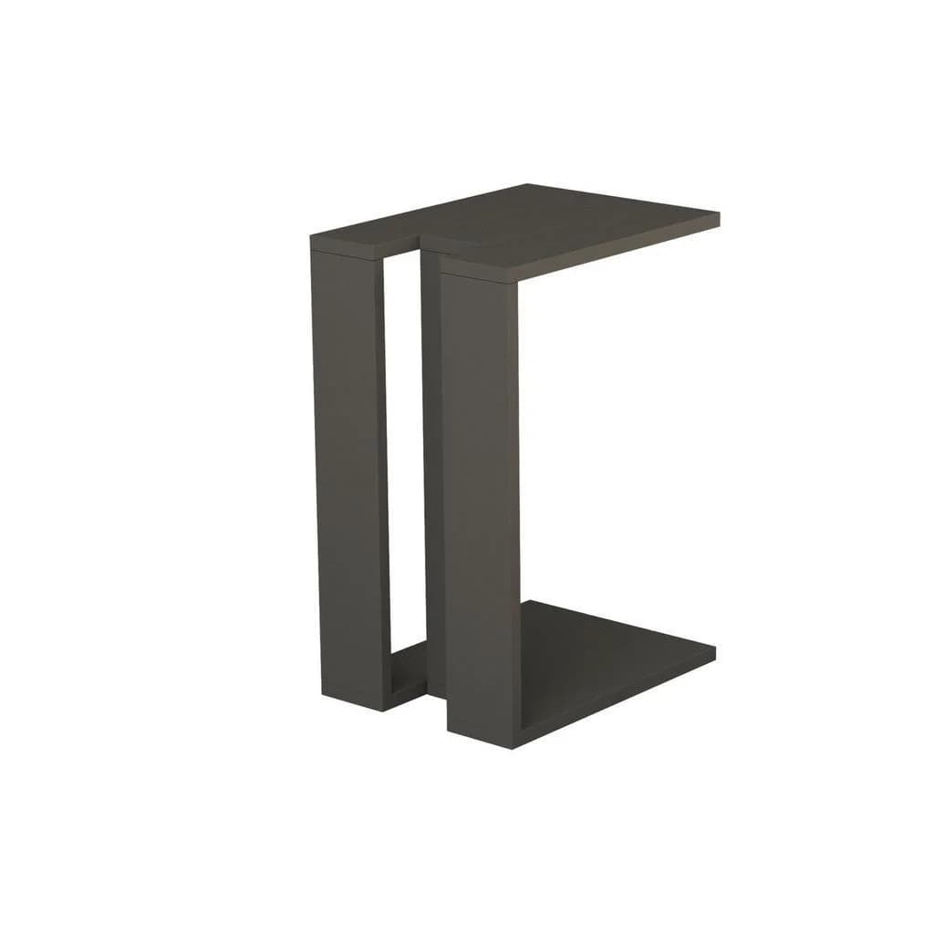 Livetastic Beistelltisch Jasper C-Form Anthrazit Modern - Bild 5