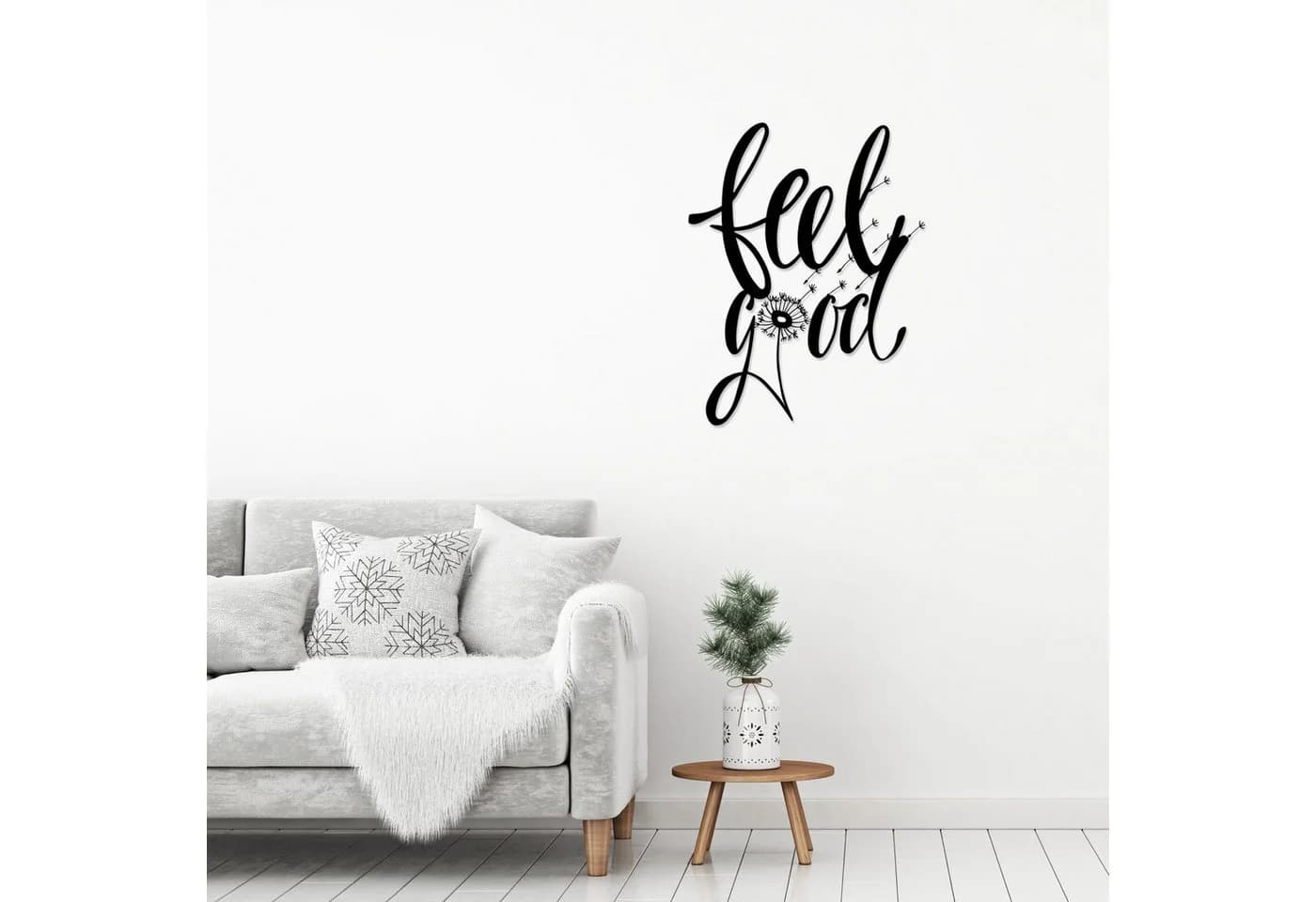 Decortie Wanddekoobjekt Metall Nr36. Feel Good Schwarz - Bild 2
