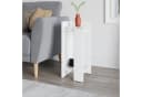 Decortie Nachttisch Elos Modern Weiß mit versenkbarer Tür Bild 5
