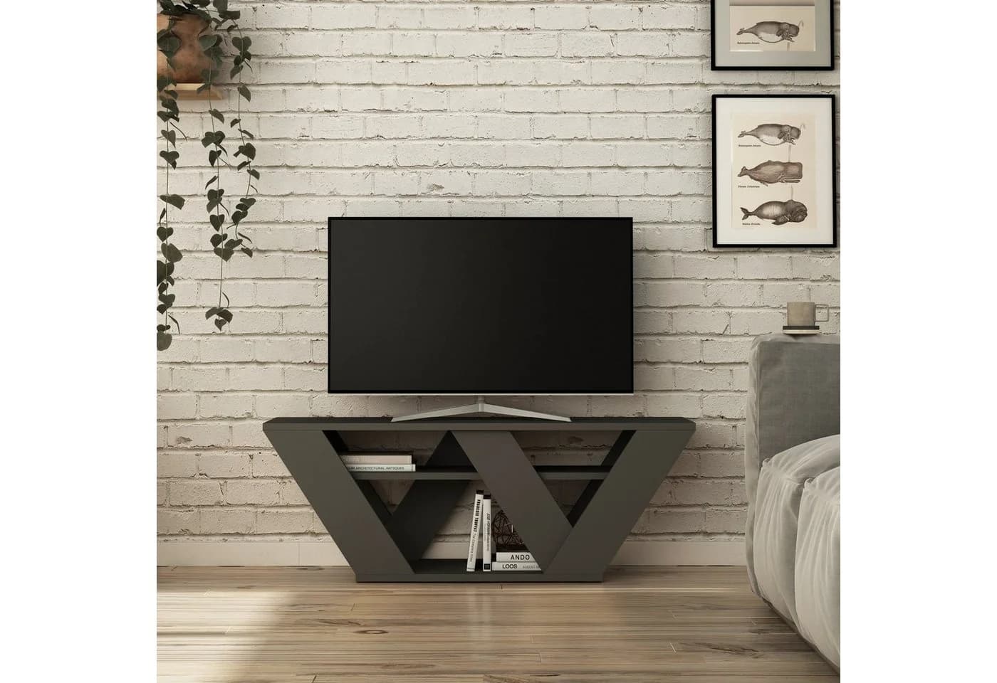 Decortie TV-Schrank Pipralla Modern Anthrazit - Bild 2