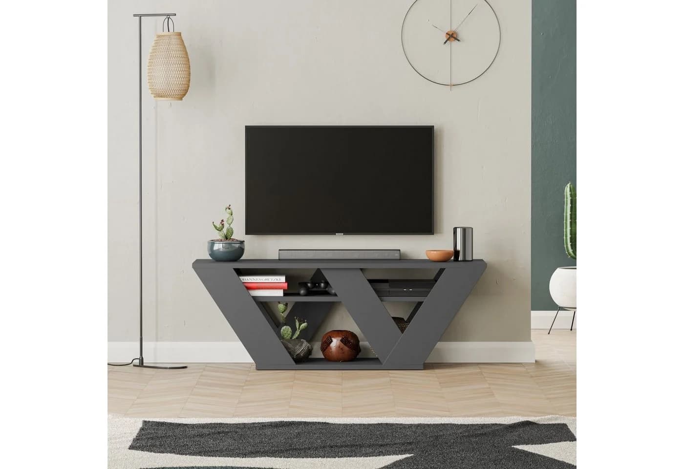 Decortie TV-Schrank Pipralla Modern Anthrazit - Bild 3