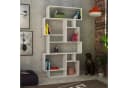 Decortie Bücherregal Karmato Modern Weiß Asymmetrisches Design Bild 2