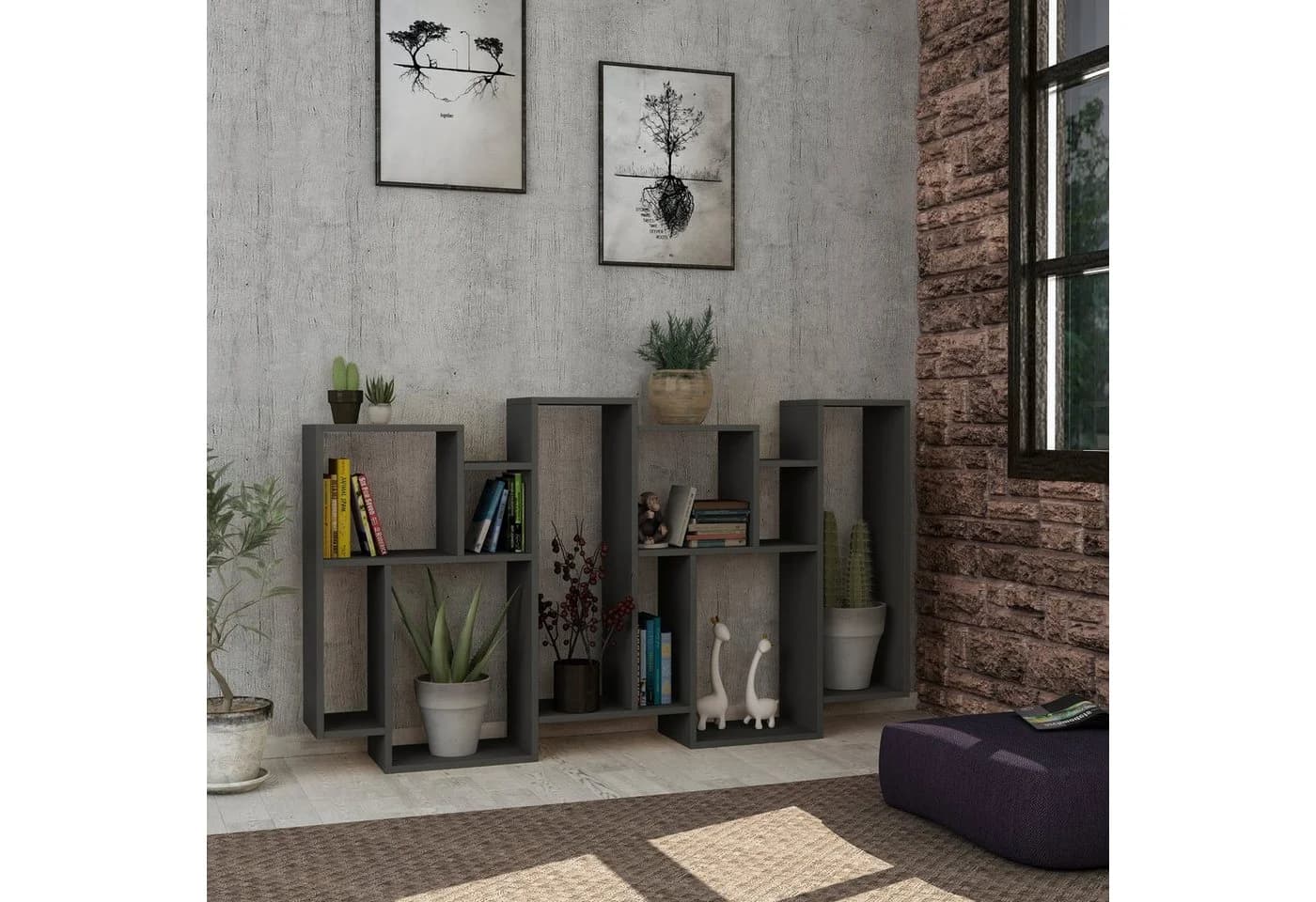 Decortie Bücherregal Karmato Modern Anthrazit - Bild 3