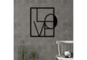 Decortie Metall Wanddekoration Love Schwarz Bild 2