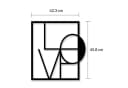 Decortie Metall Wanddekoration Love Schwarz Bild 3