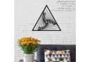 Decortie Wanddekoobjekt Metall Nr.12 Schwarz Dreieck-Design Bild 2