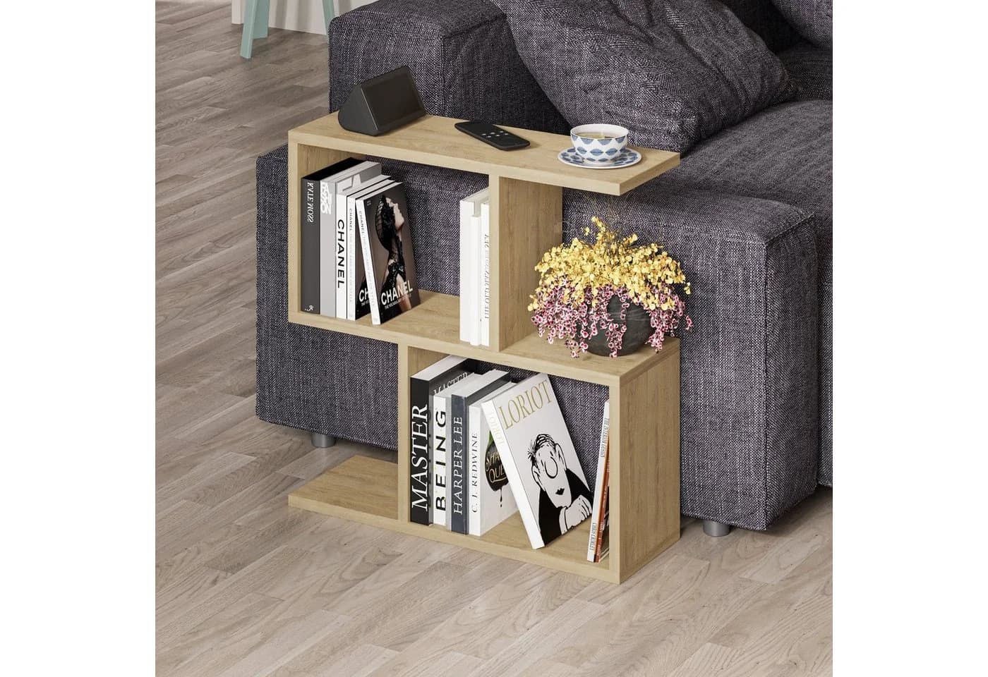Decortie Beistelltisch Modern Eiche 60x60x60 cm - Bild 2