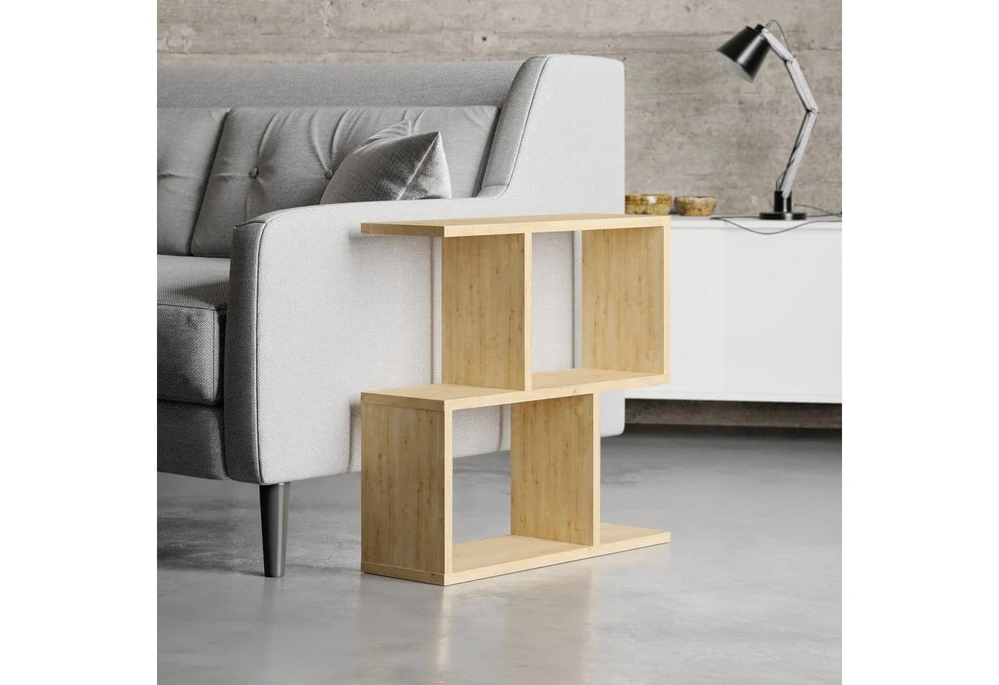 Decortie Beistelltisch Modern Eiche 60x60x60 cm - Bild 3