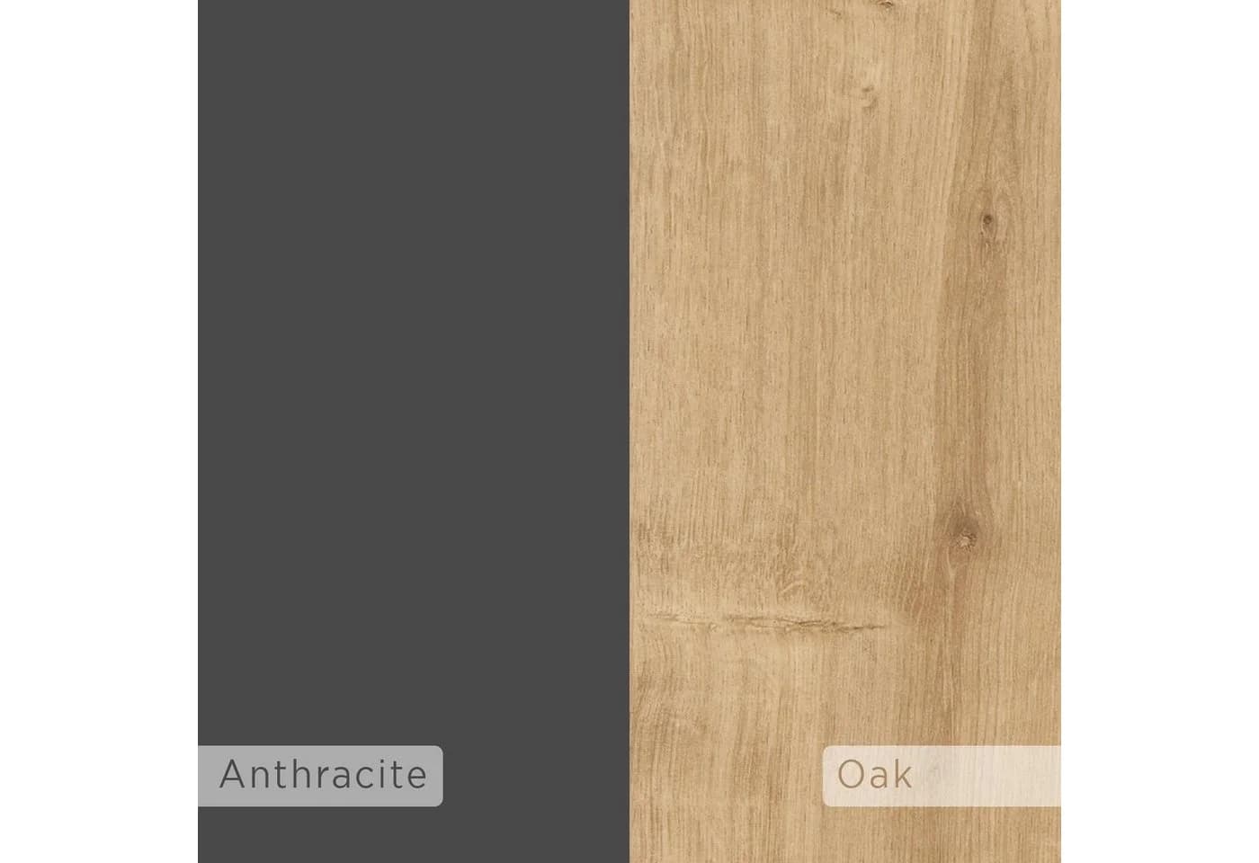 Decortie Beistelltisch Muju Modern C Form Eiche-Anthrazit - Bild 5