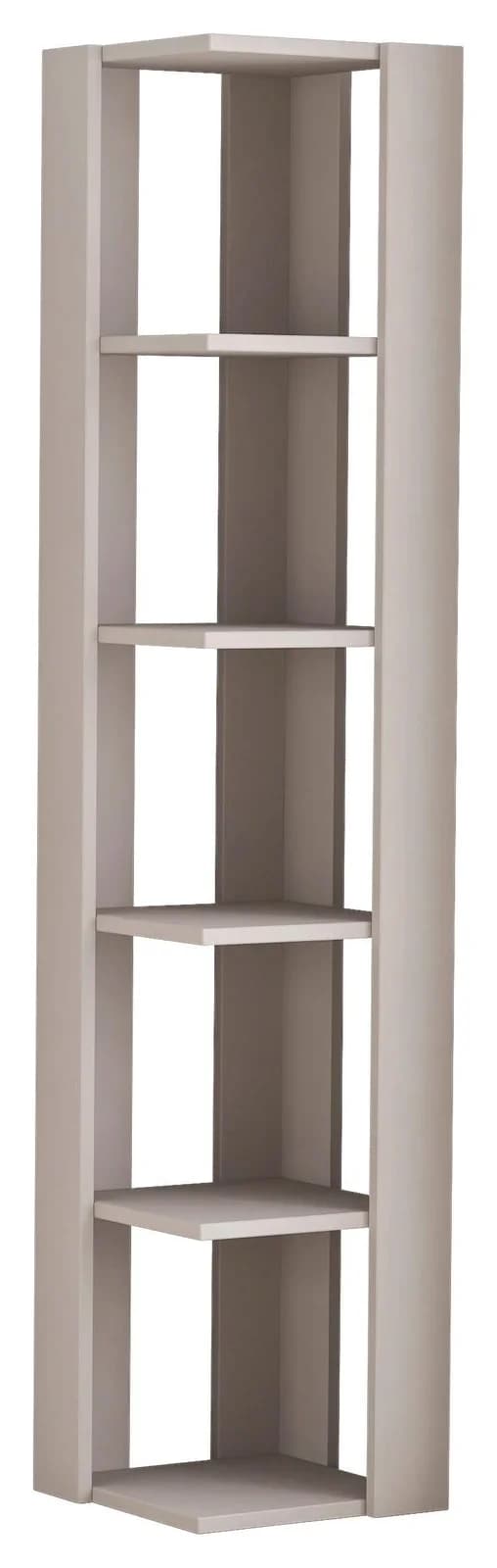 Decortie Eckregal Nati Eck-Bücherregal Modern Helles Mokka