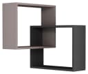 Decortie Eckregal Ring Wandregal Modernes Bücherregal Mokka-Anthrazit Bild 5