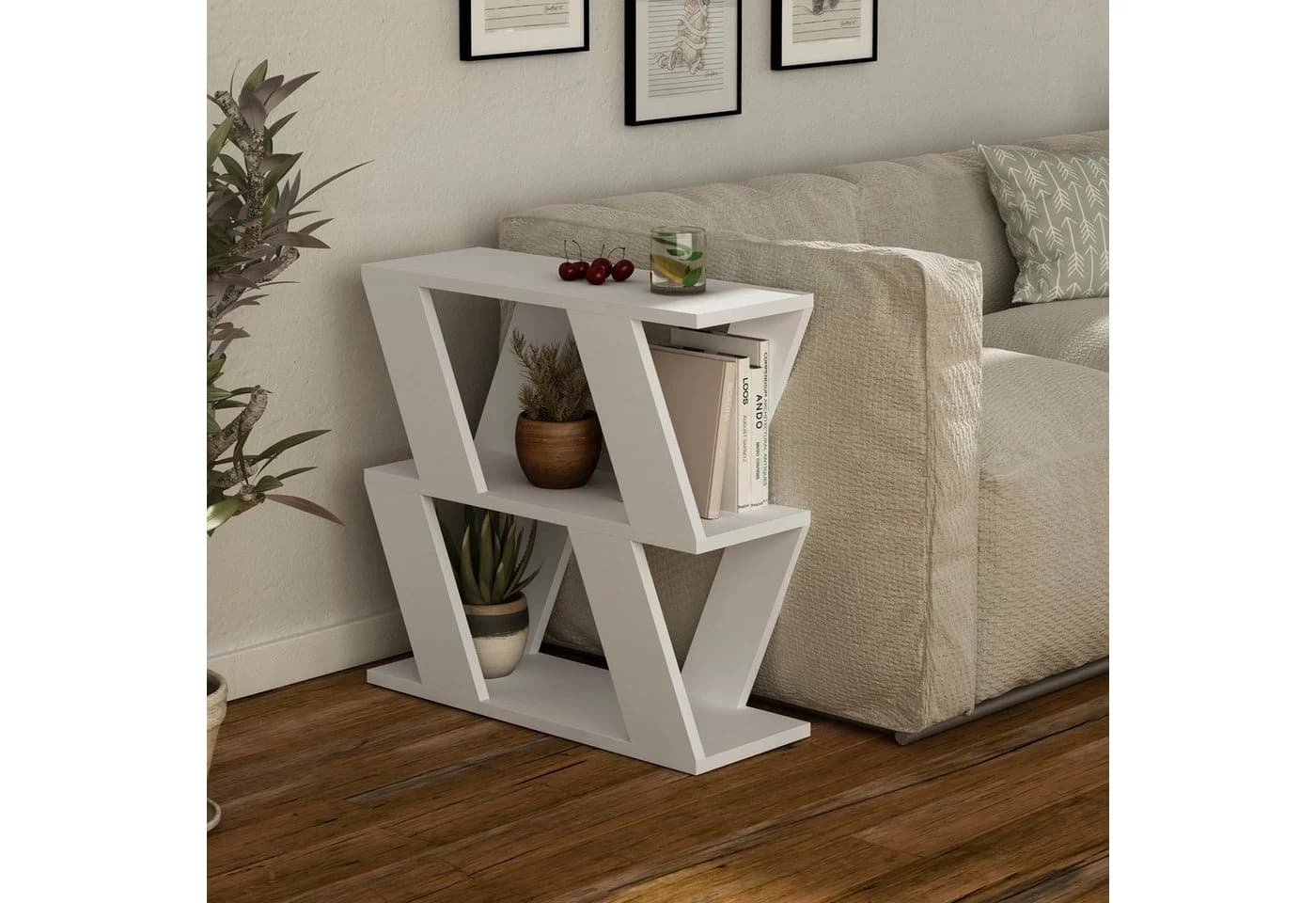 Decortie Beistelltisch Lazena Modern Weiß - Bild 3