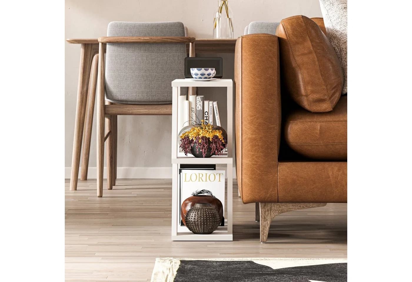Decortie Beistelltisch Lazena Modern Weiß - Bild 4