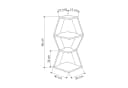 Decortie Eckregal Sablor Modernes Eck-Wandregal Bild 3