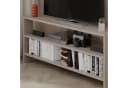 Decortie TV-Schrank Thales Modernes Eck-Multimedia-Center Beige/Grau Bild 1