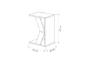 Decortie Beistelltisch Naze Moderner C-Modell Anthrazit Bild 3