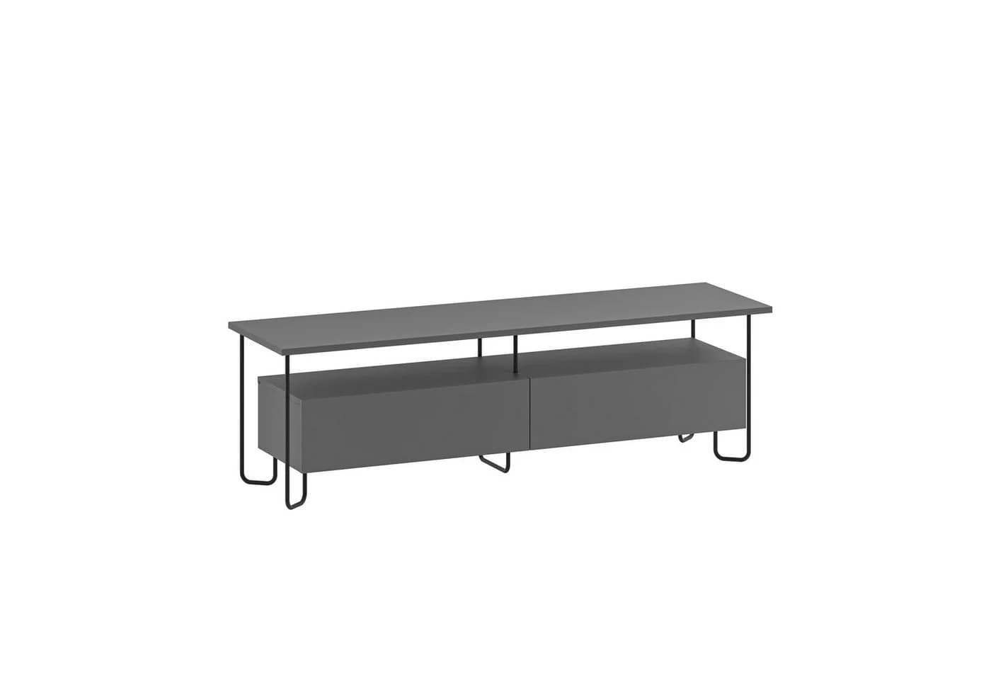 Decortie TV-Schrank Cornea Modernes TV-Möbel mit Schrank Anthrazit - Bild 3