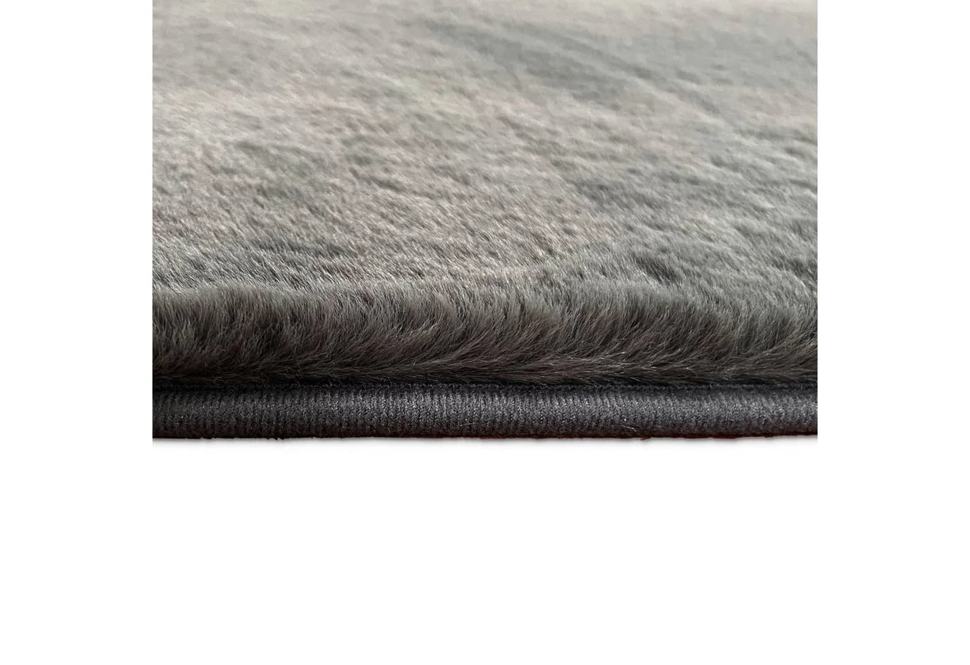 Mozato Badematte Fluffy Schwarz 2er Set Rutschfest - Bild 5