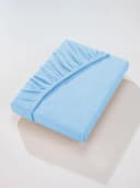 Witt Spannbetttuch Frottee Baumwolle blau Bild 2