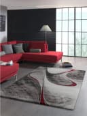 MERINOS Teppich Brilliance 662 Grau Rot Modern Bild 4