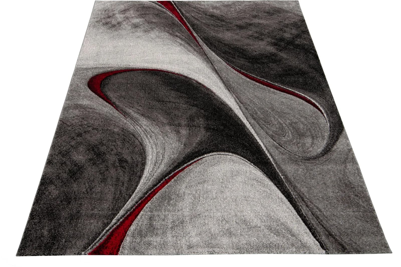 MERINOS Teppich Brilliance 662 Grau Rot Modern Geometrisch - Bild 2