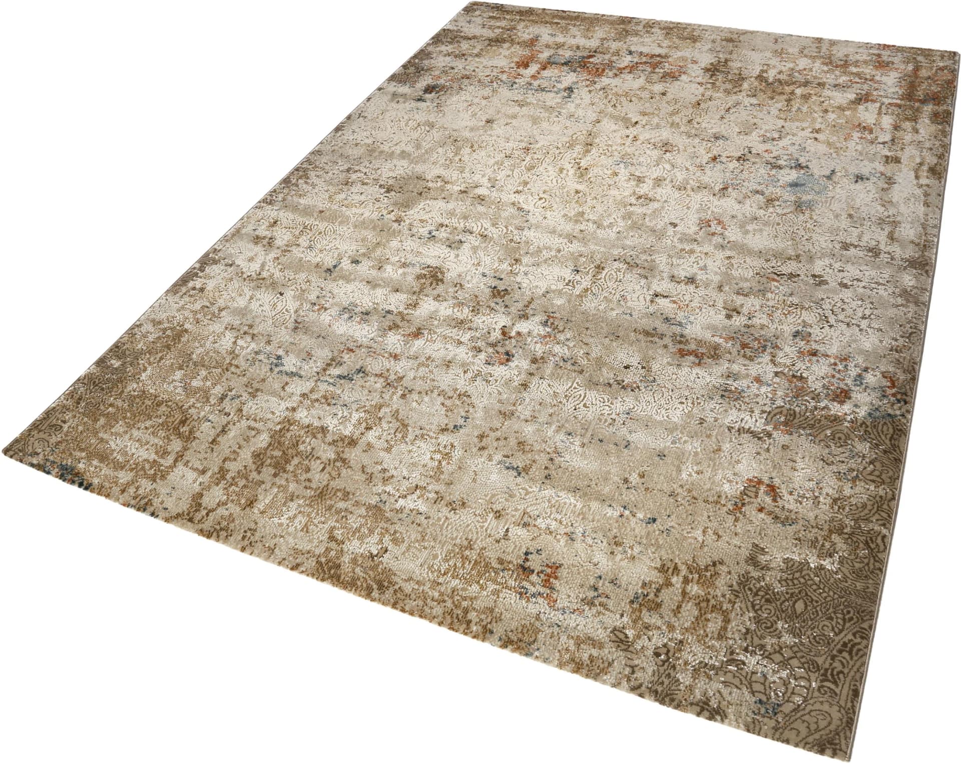 WECON HOME Teppich Baroque Vintage Beige Kunstfaser