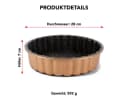SERENK Gänseblümchen Tarteform 28 cm Gelb Aluminium Bild 1